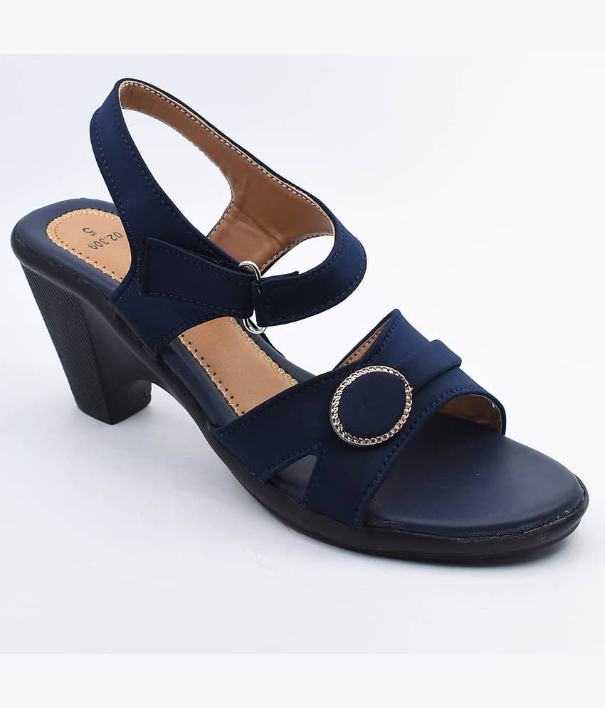 IndiForce Blue Women's Sandal Heels - Heels | Buy online on ZillyBuy
