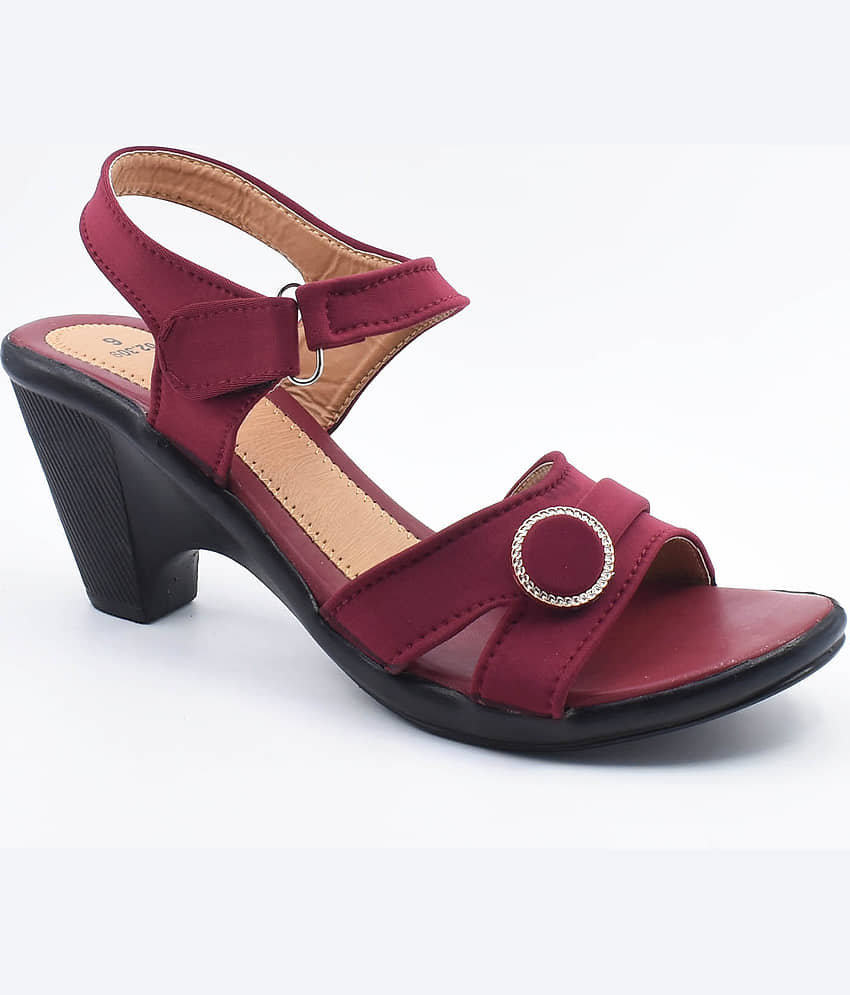 IndiForce Red Women's Sandal Heels - Heels | Buy online on ZillyBuy