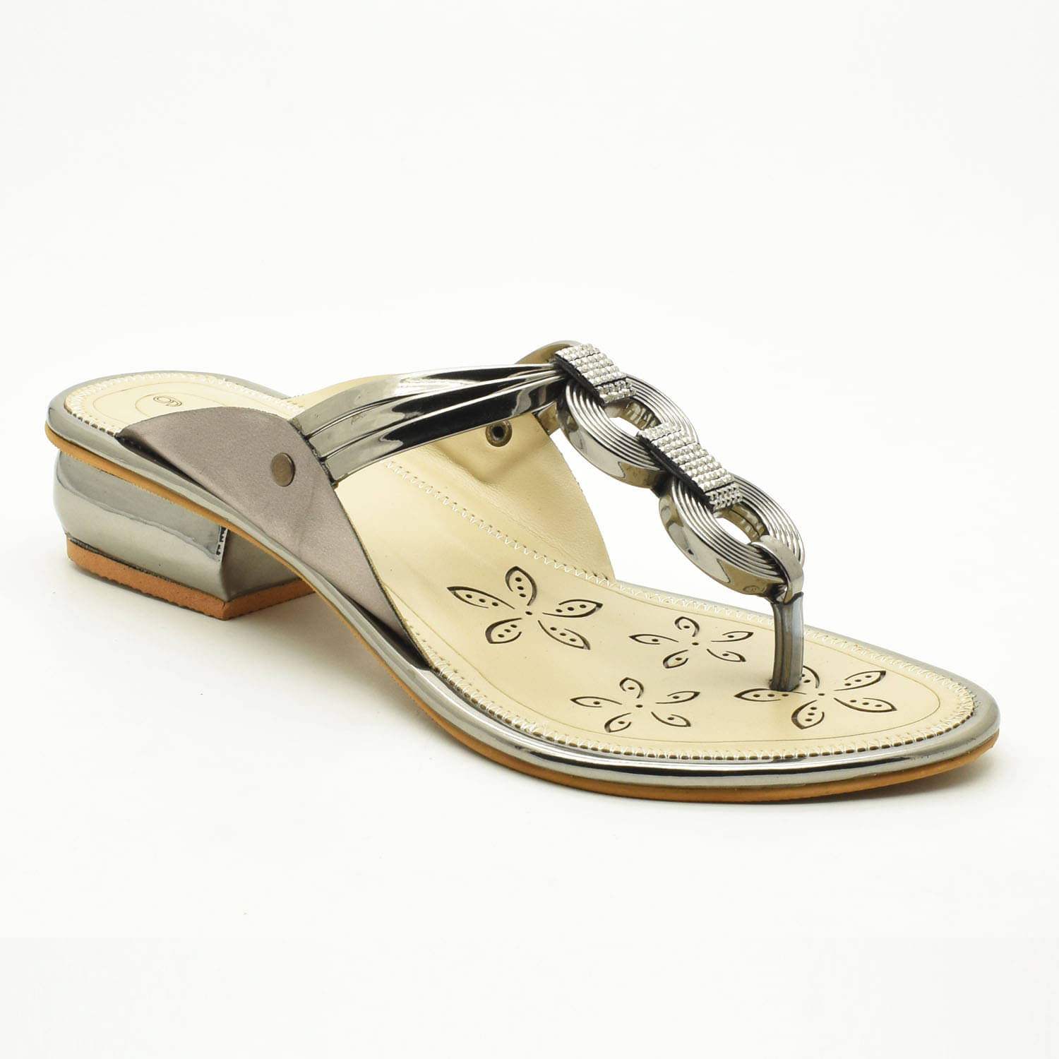     			IndiForce Silver Women's Flats