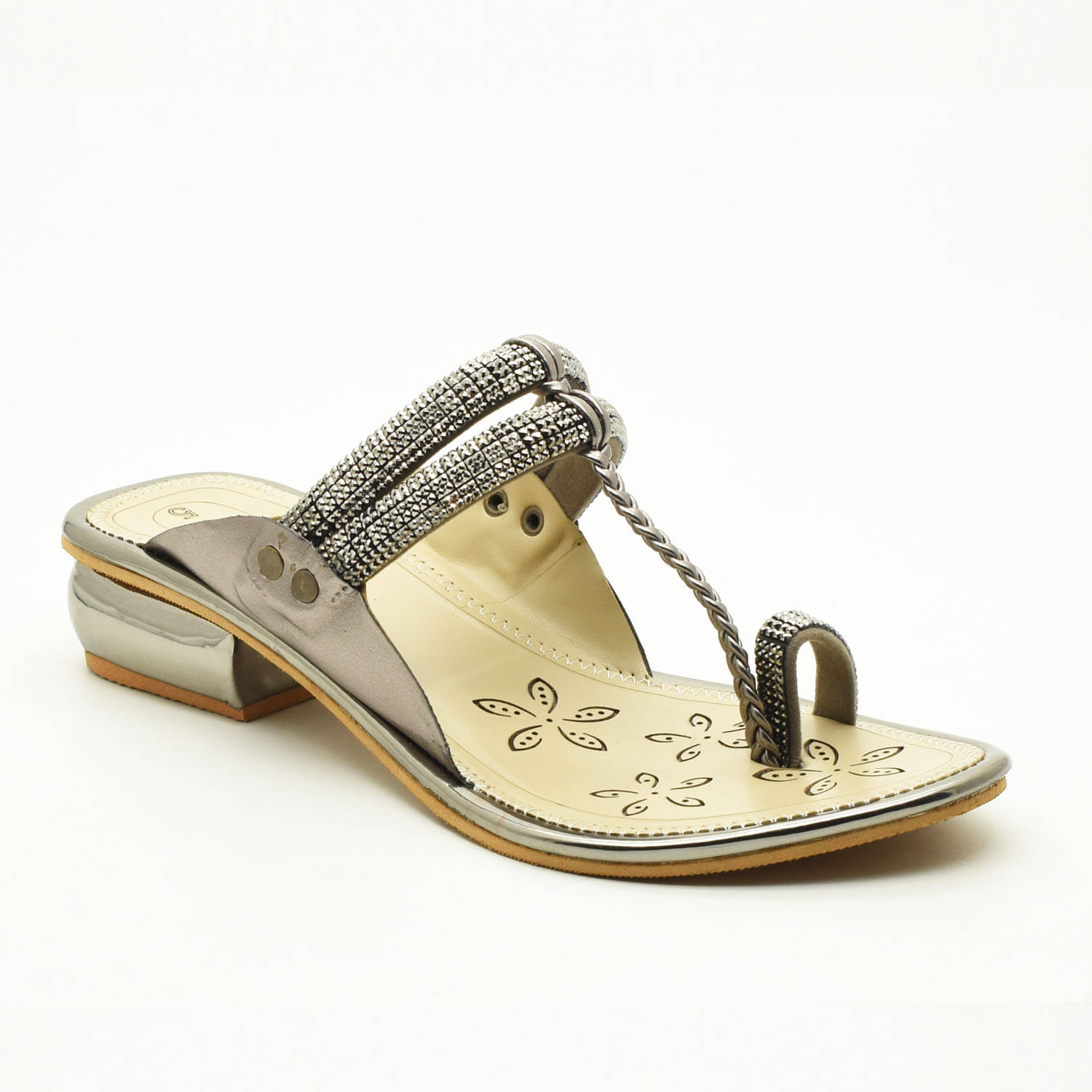    			IndiForce Silver Women's Flats