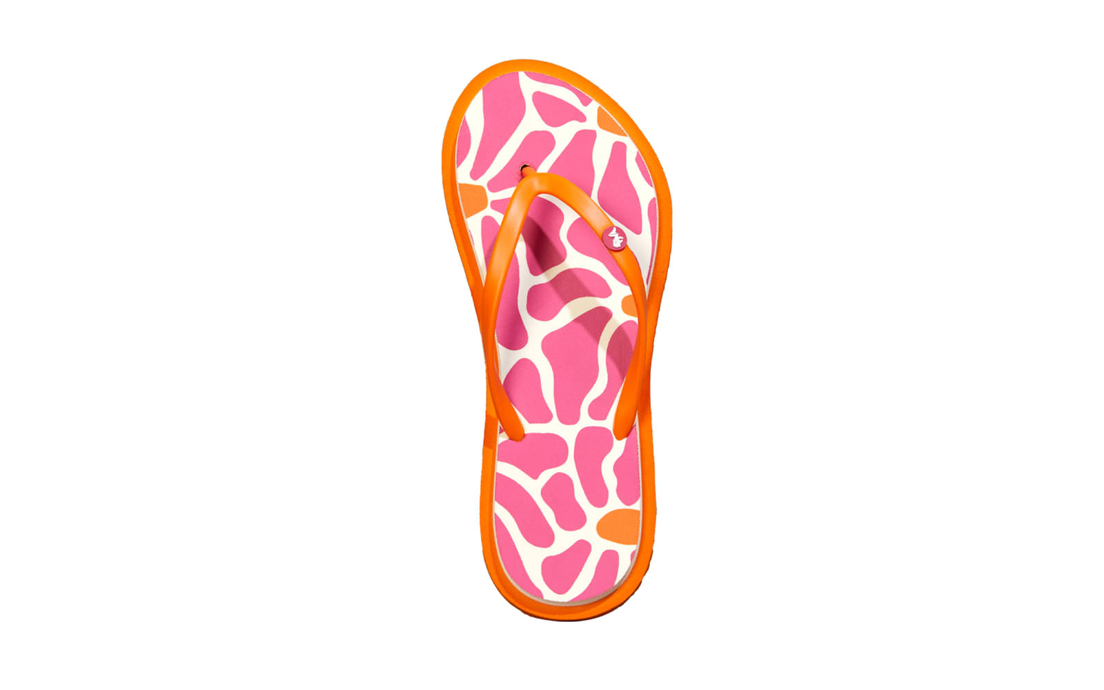     			Neemans Orange Women's Flip Flop