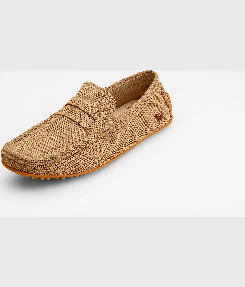 Neemans Knit Loafers Tan Men's Penny Shoes - Formal Shoes | Buy online on ZillyBuy