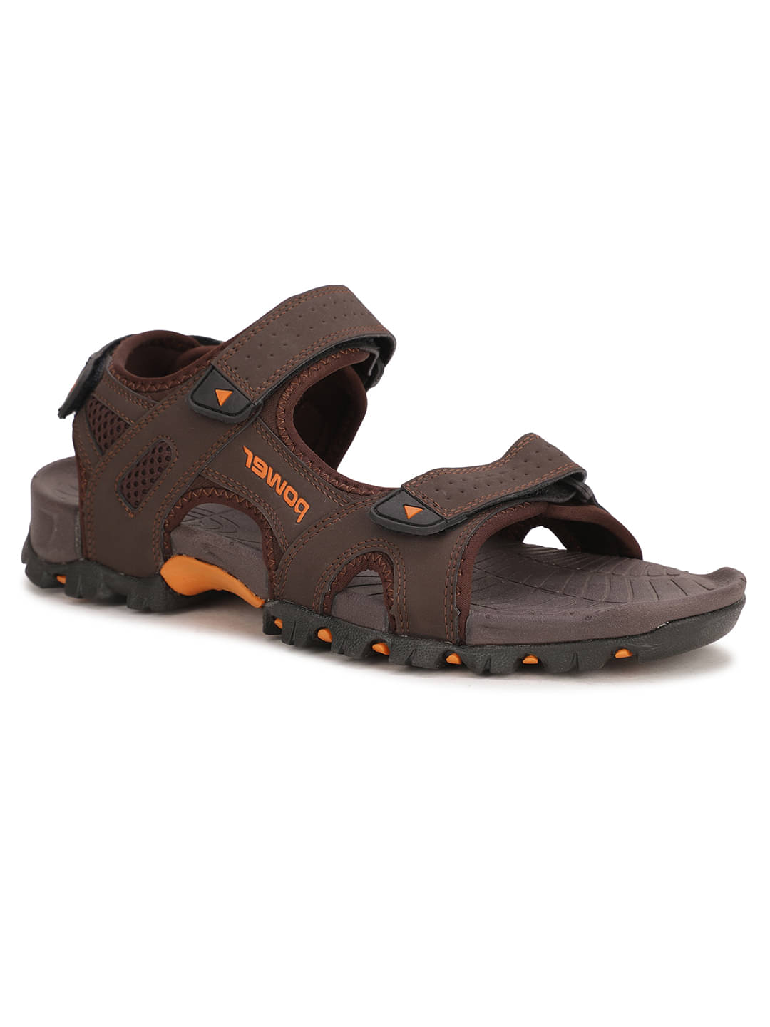     			Power by BATA - Brown Men's Floater Sandals