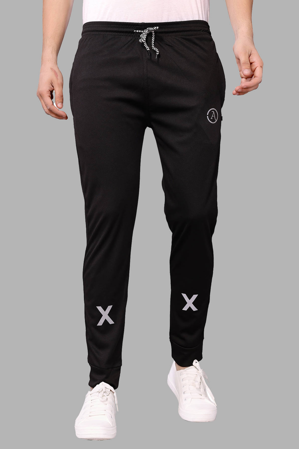 Anand Black Lycra Men's Joggers ( Pack of 1 ) Anand Black Lycra Men's Joggers ( Pack of 1 )