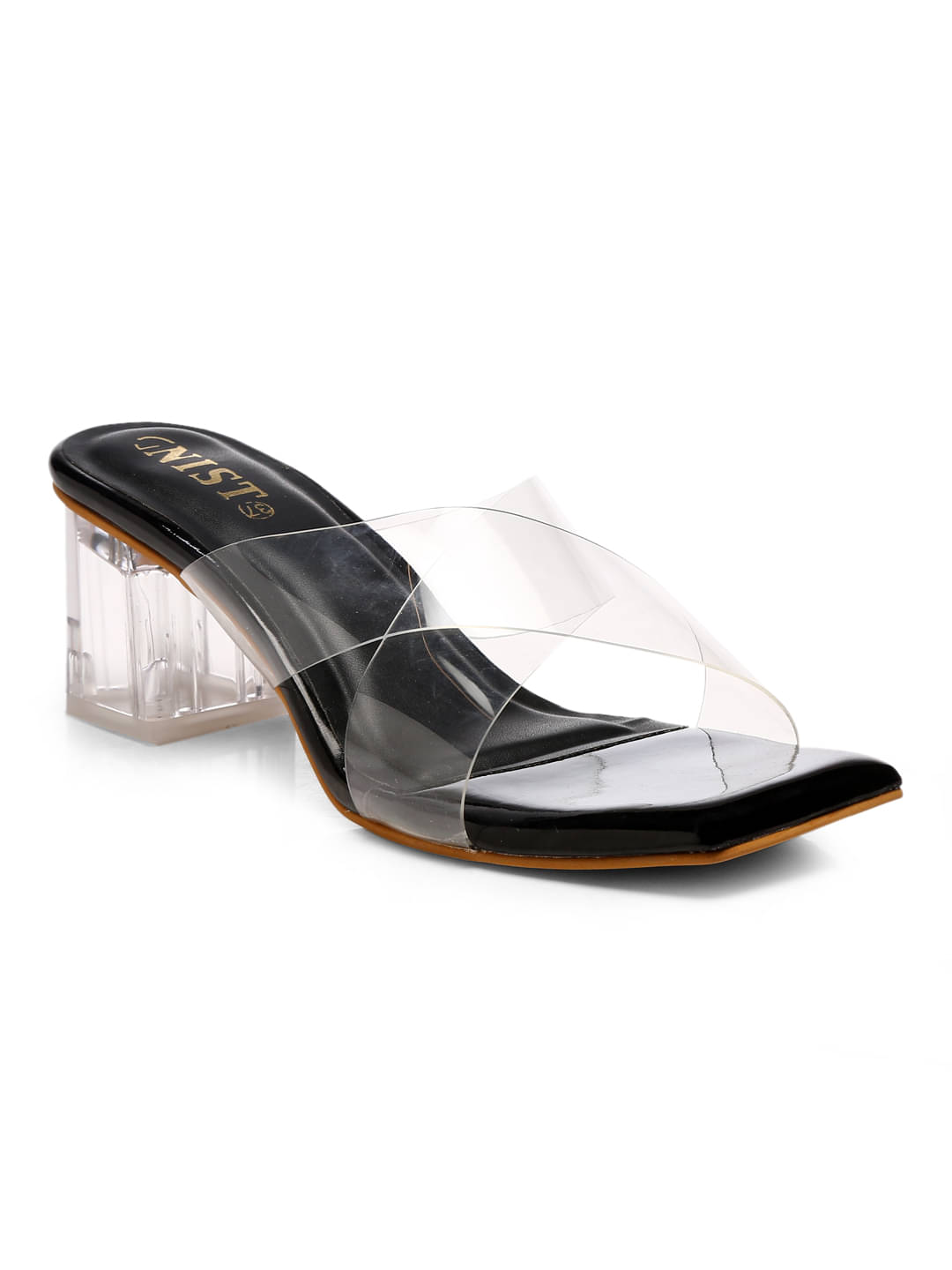     			Gnist Black Women's Slip On Heels