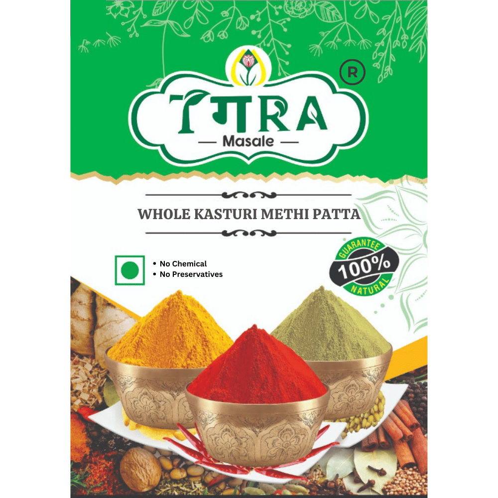 TGRA WHOLE KASTURI METHI PATTA 100 gm     			TGRA WHOLE KASTURI METHI PATTA 100 gm
