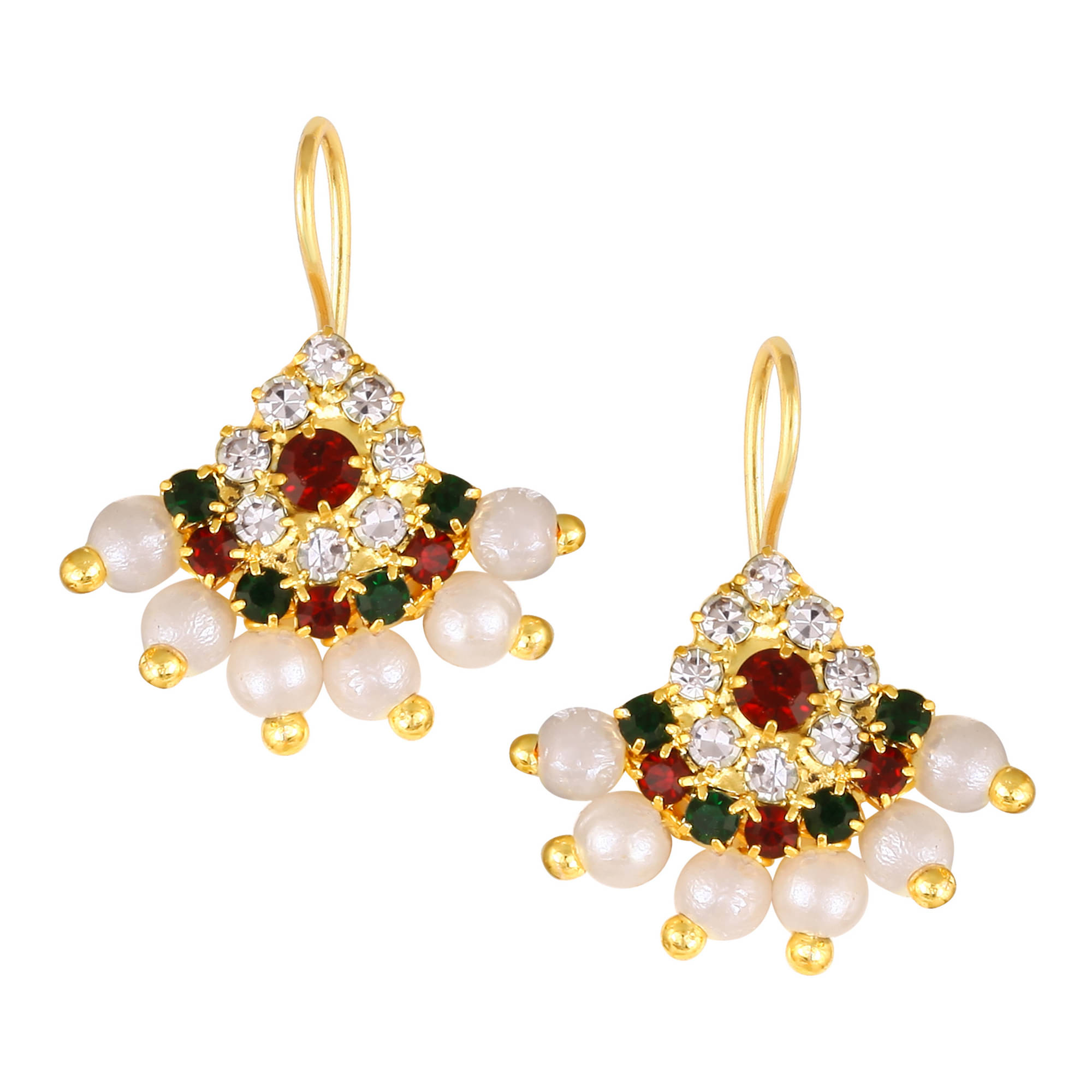     			VIVASTRI Multi Color Stud Earrings ( Pack of 1 )