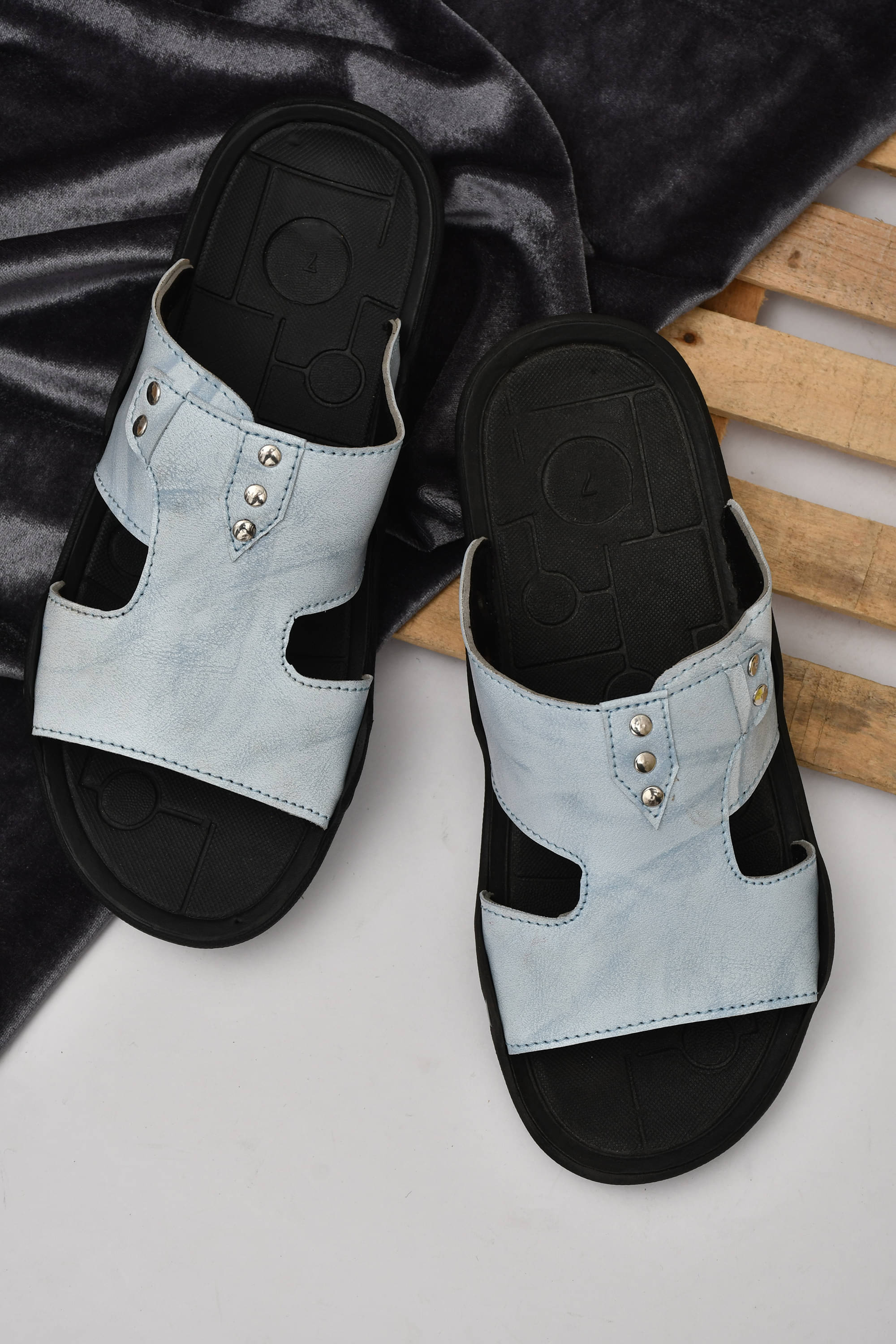     			Akiko - Blue Men's Sandals