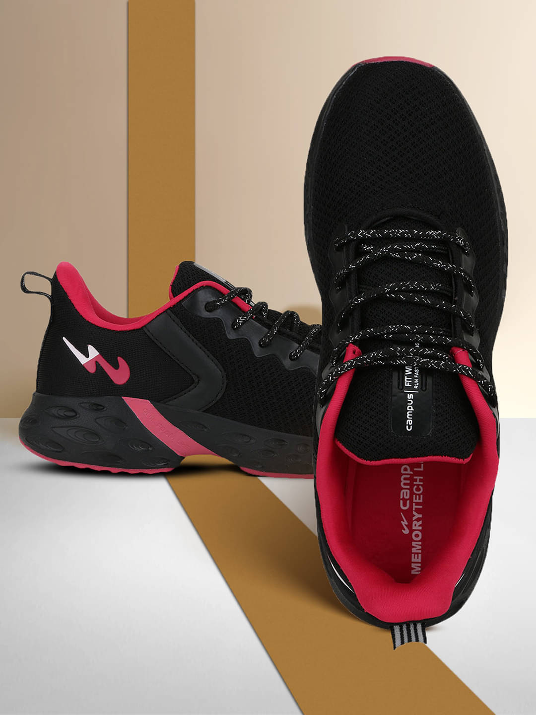     			Campus - Black Women's Running Shoes