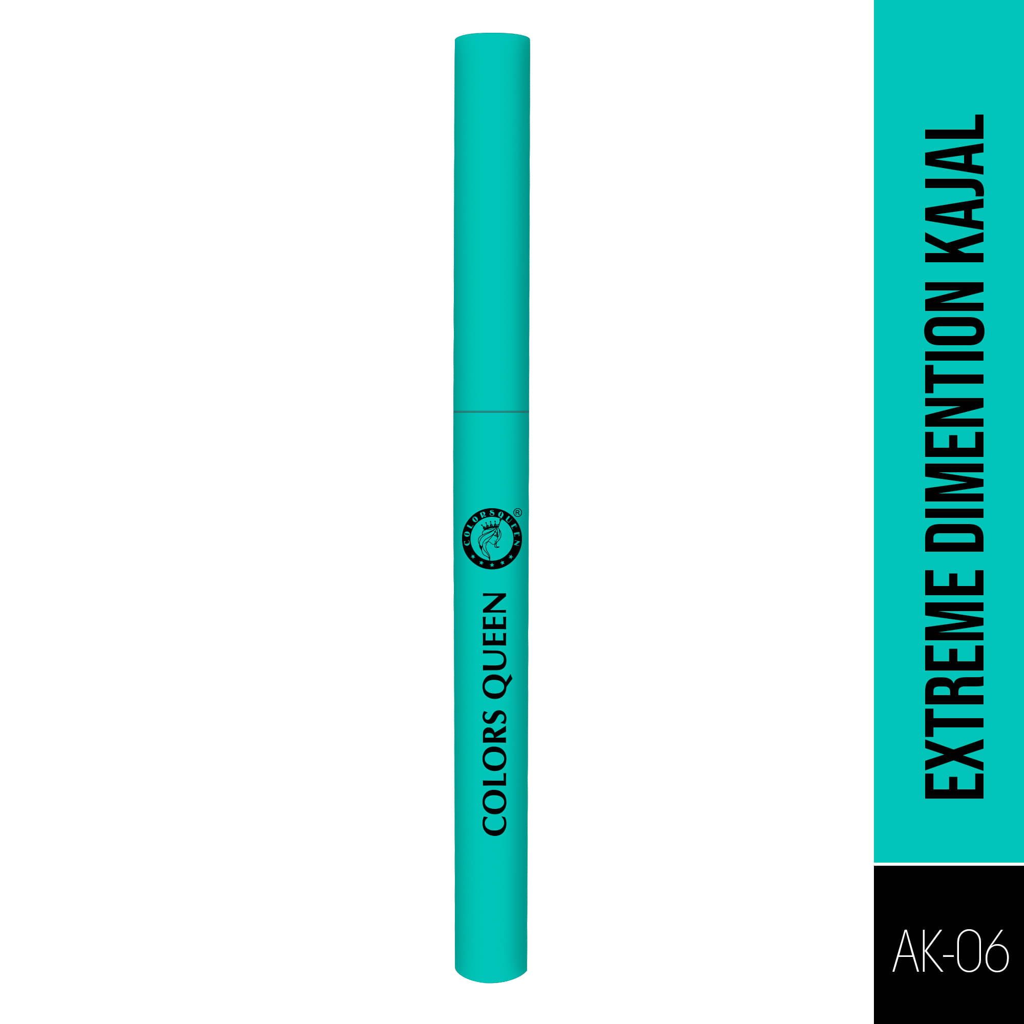     			Colors Queen Extreme Dimention Kajal Black, 0.6g