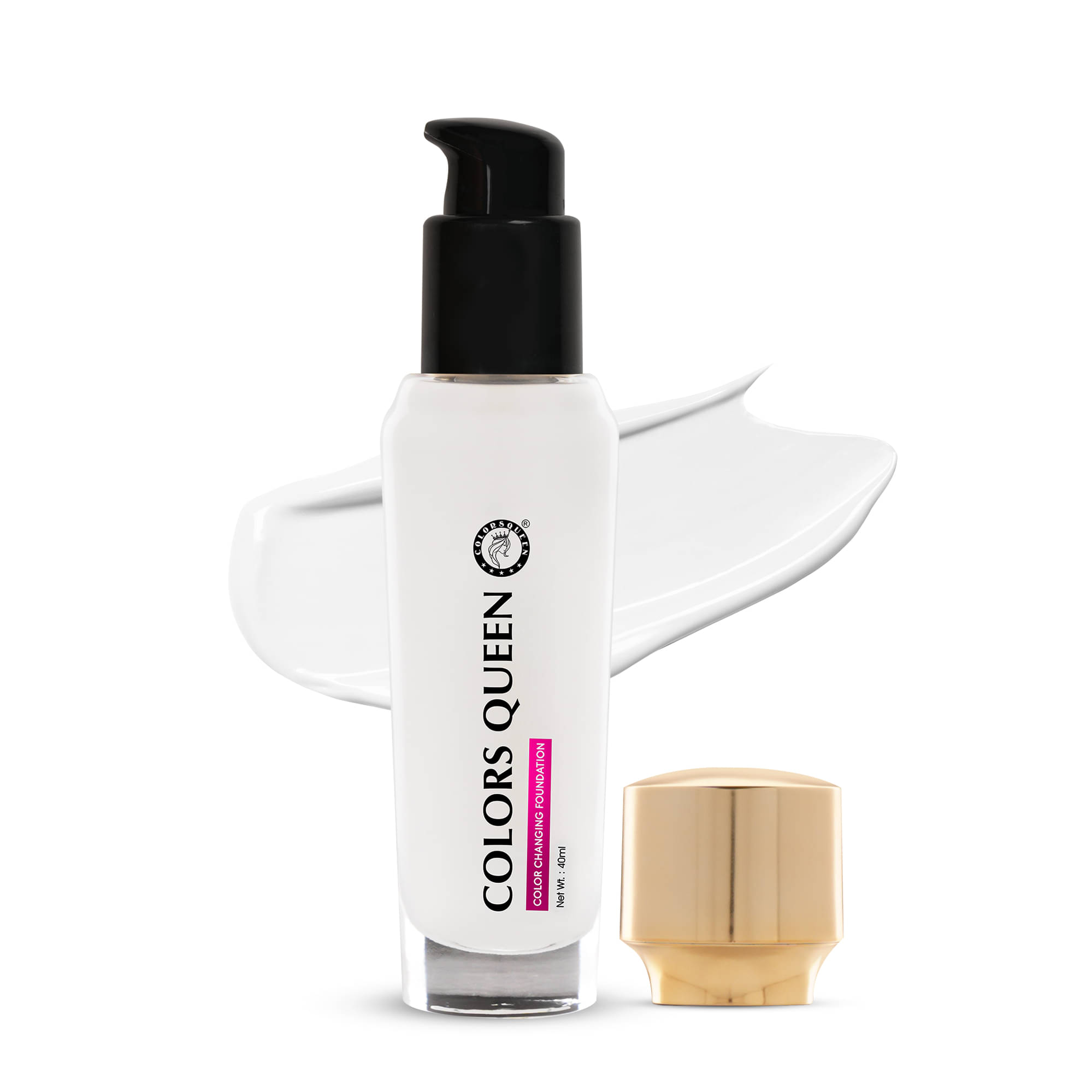     			Colors Queen Color Changing Foundation Flawless Makeup Base with Satin Finish 40ml (pack of 1)