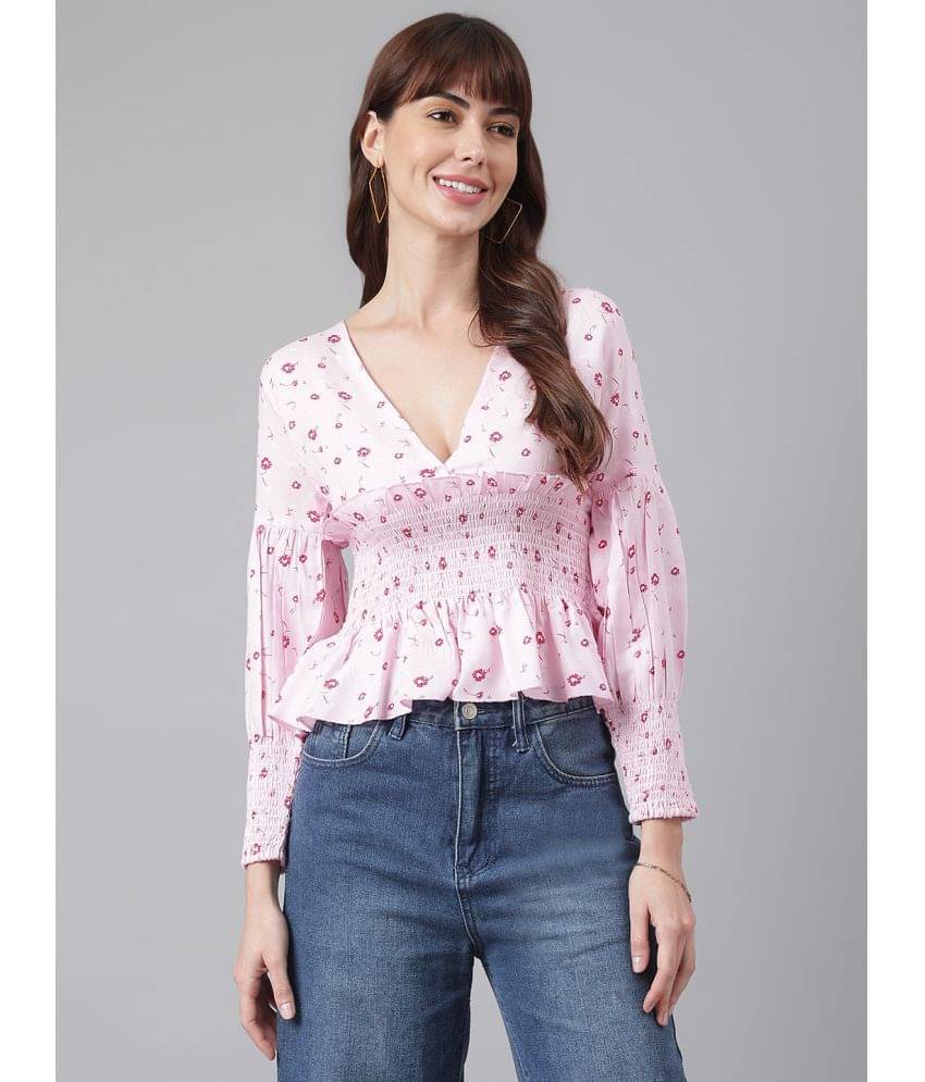     			Flamboyant Women's Rayon Regular Top ( Pink )