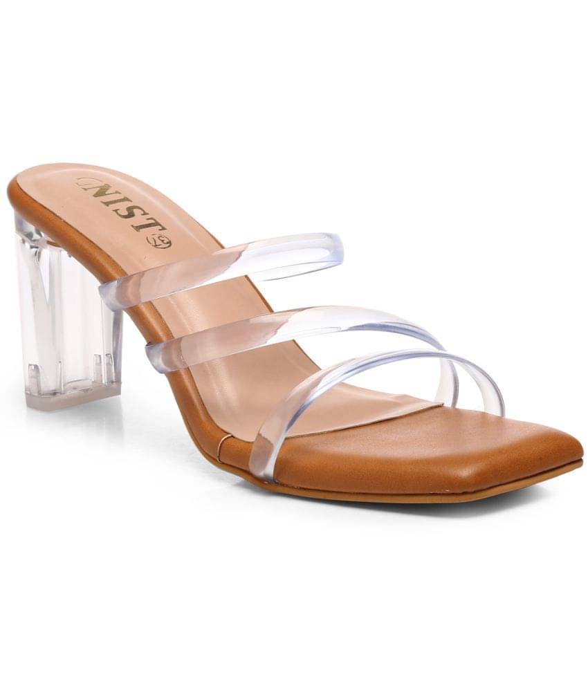     			Gnist Tan Women's Slip On Heels