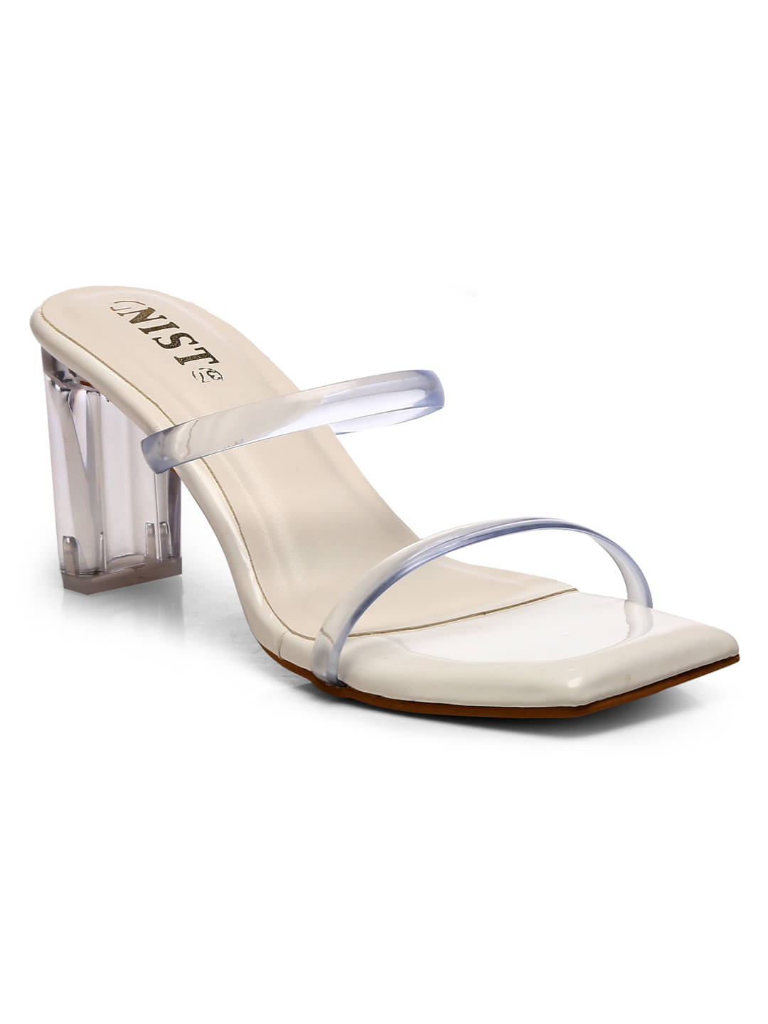     			Gnist White Women's Slip On Heels
