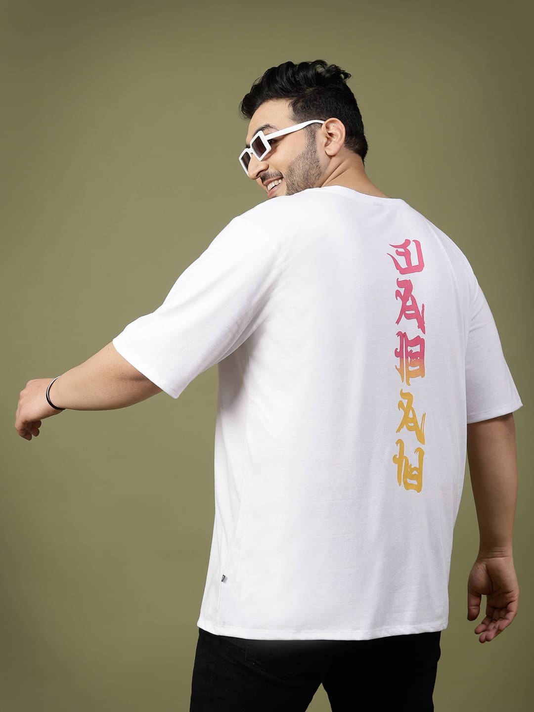 Rigo Pack of 1 Cotton Oversized Fit Men's T-Shirt ( Off White ) Rigo Pack of 1 Cotton Oversized Fit Men's T-Shirt ( Off White )