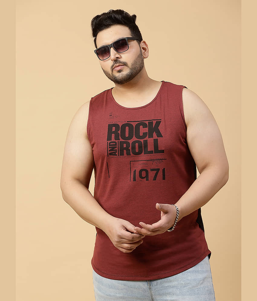Rigo Pack of 1 Cotton Gym Vest For Men ( Wine ) - Nightwear & Loungewear | Buy online on ZillyBuy