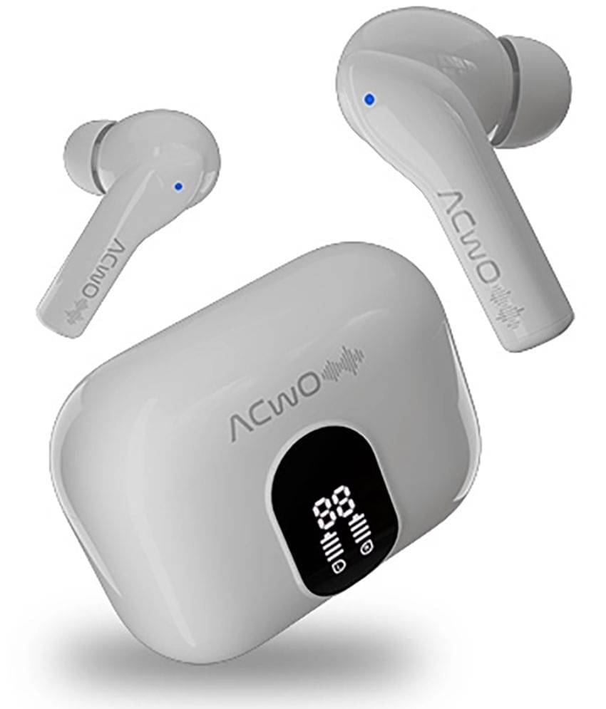     			ACwO DwOTS 545 Earbuds, 48Hrs Playtime, 10mm Driver, 45ms Low Latency, 4 Mics ENC, 3 EQ Modes, Quick Charging, IPX5 Rating, (Serene Blue)