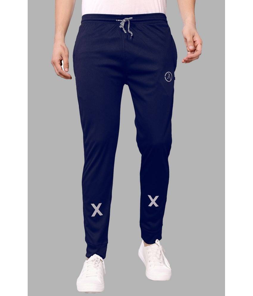     			Kashvi Navy Blue Lycra Men's Joggers ( Pack of 1 )