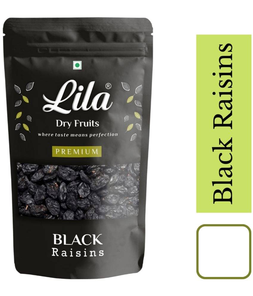 LILA DRY FRUITS Black Raisins 200g Premium Afghani Kali Kishmish Antioxidant Rich Snack LILA DRY FRUITS Black Raisins 200g Premium Afghani Kali Kishmish Antioxidant Rich Snack
