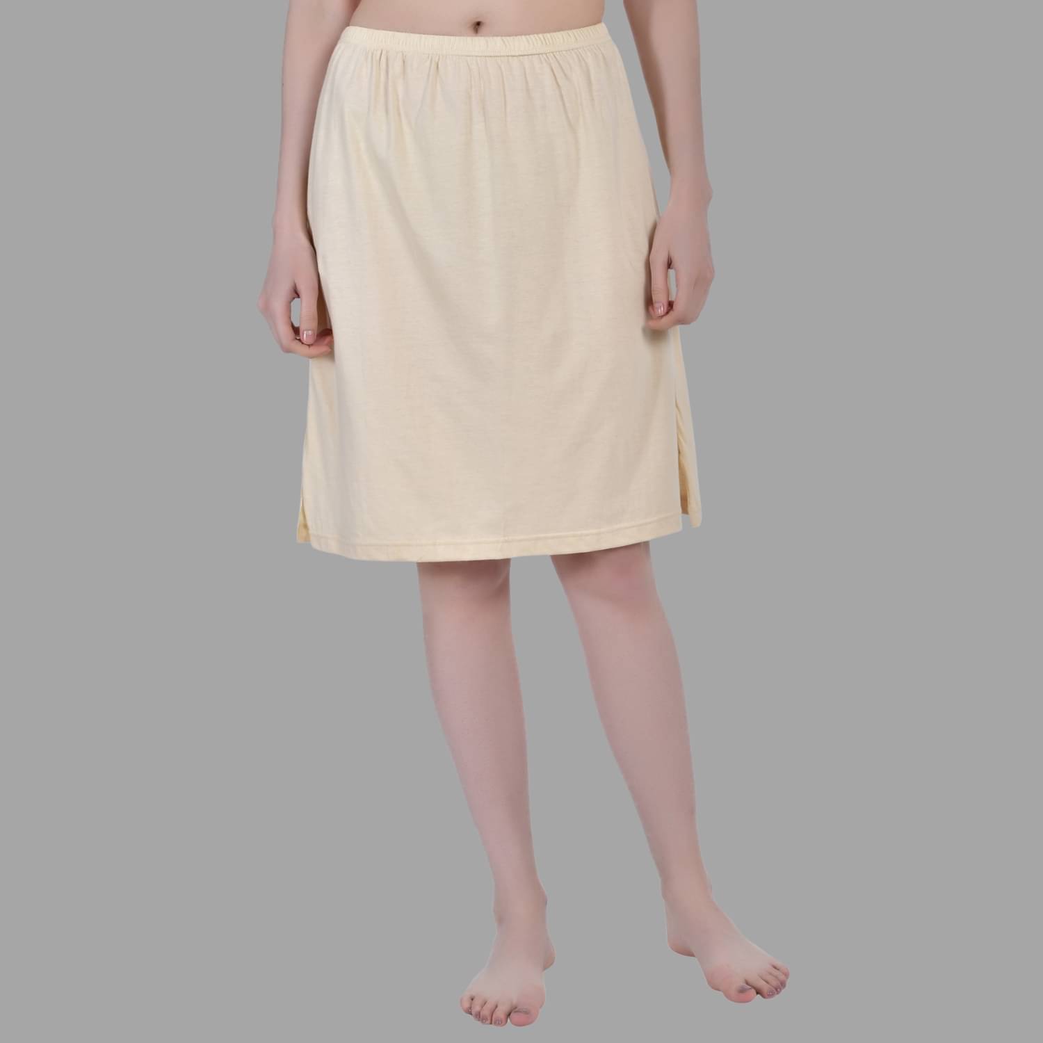     			AIMLY Beige Cotton Women's Straight Skirt ( Pack of 1 )