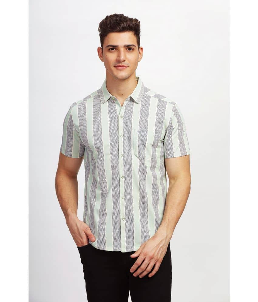 BULLMER Cotton Blend Regular Fit Printed Half Sleeves Men's Casual Shirt - Multi ( Pack of 1 )