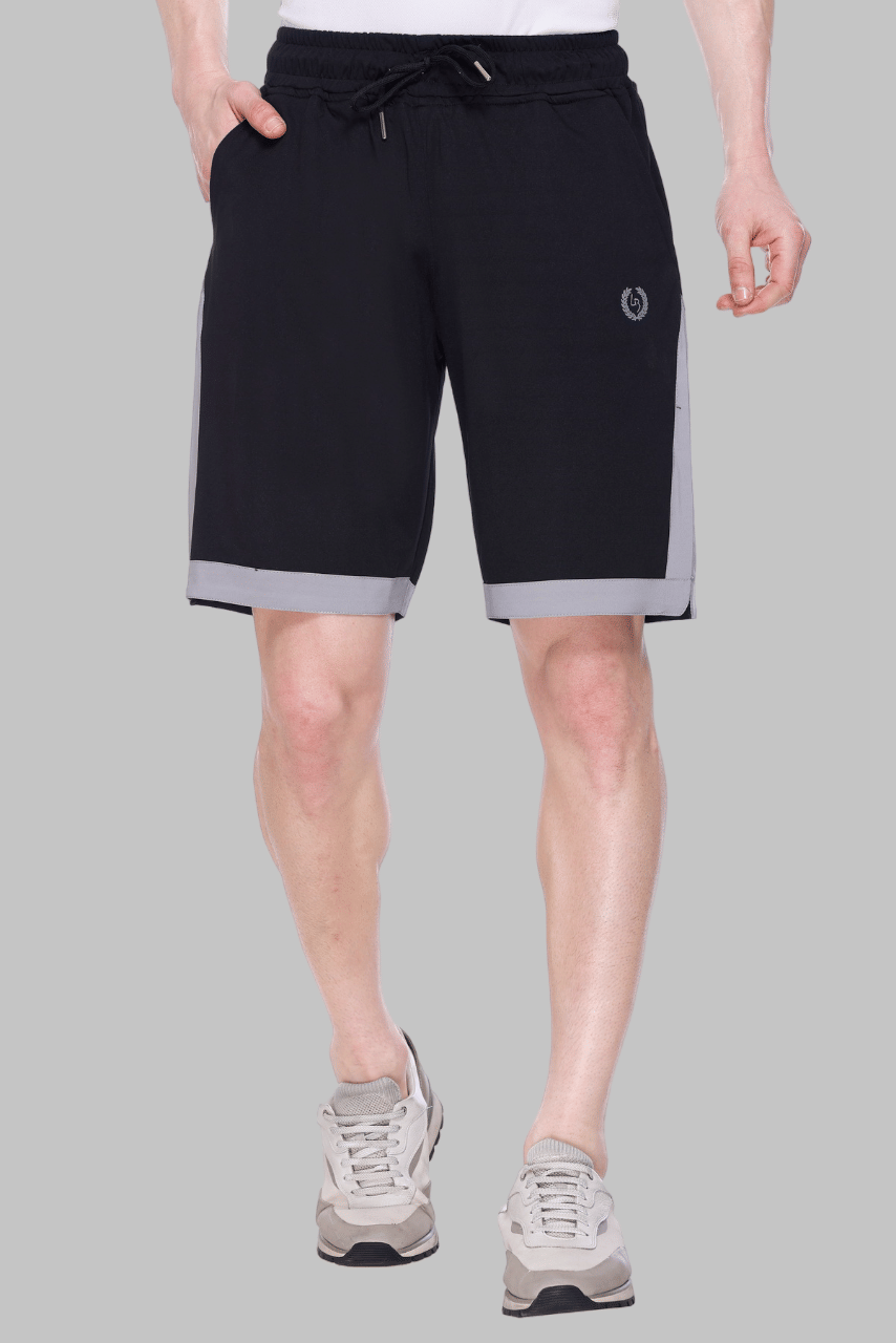 LEEBONEE Black Polyester Blend Men's Shorts ( Pack of 1 ) LEEBONEE Black Polyester Blend Men's Shorts ( Pack of 1 )