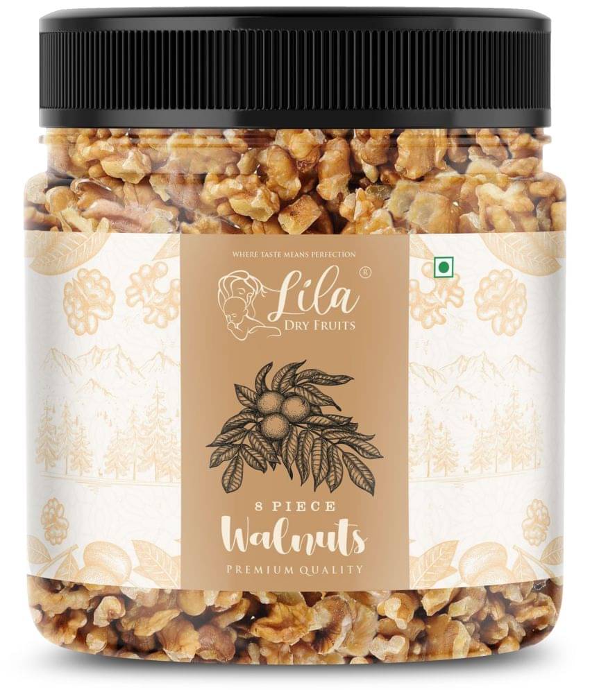 LILA DRY FRUITS Walnut Kernels 1kg Natural, Low Calorie, Premium Grade Nuts LILA DRY FRUITS Walnut Kernels 1kg Natural, Low Calorie, Premium Grade Nuts