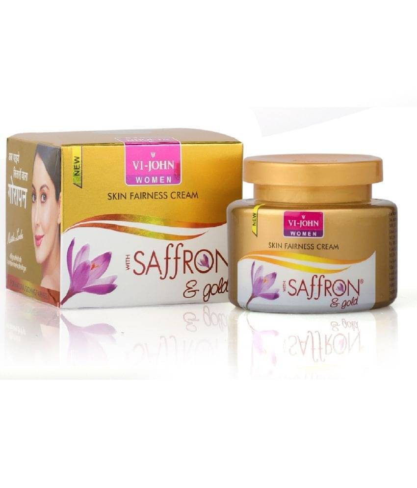     			VI-JOHN Saffron Gold Skin Fairness & Brightening Cream Enriched With Vitamin E 50g (250g) Pack of 5