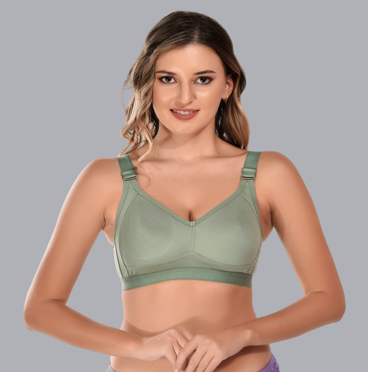     			Viral Girl Cotton Non Padded Women's T-Shirt Bra ( Green ) VM-DAYNA-PISTA