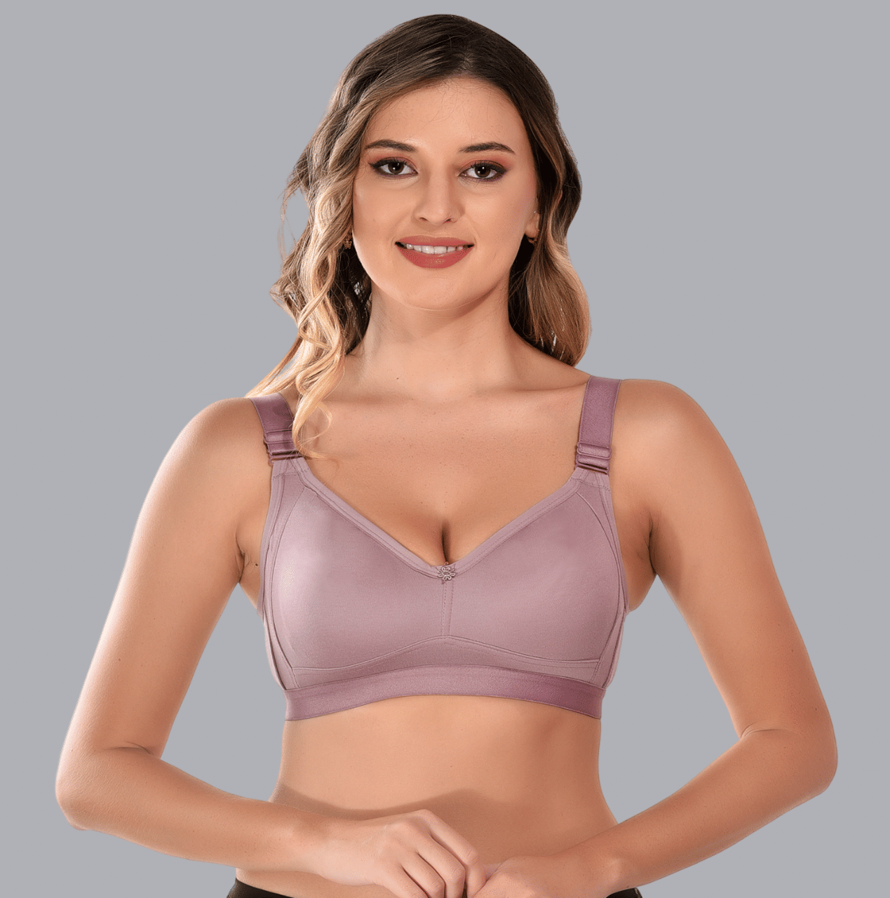 Viral Girl Cotton Non Padded Women's T-Shirt Bra ( Pink ) VM-DAYNA-ONION