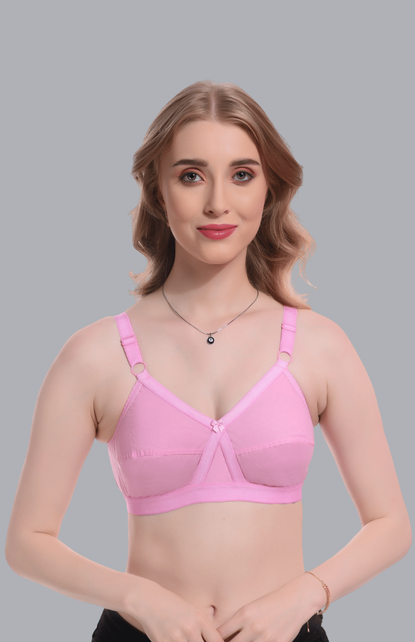 Viral Girl Cotton Non Padded Women's Everyday Bra ( Pink ) SD-ENORA-BABYPINK