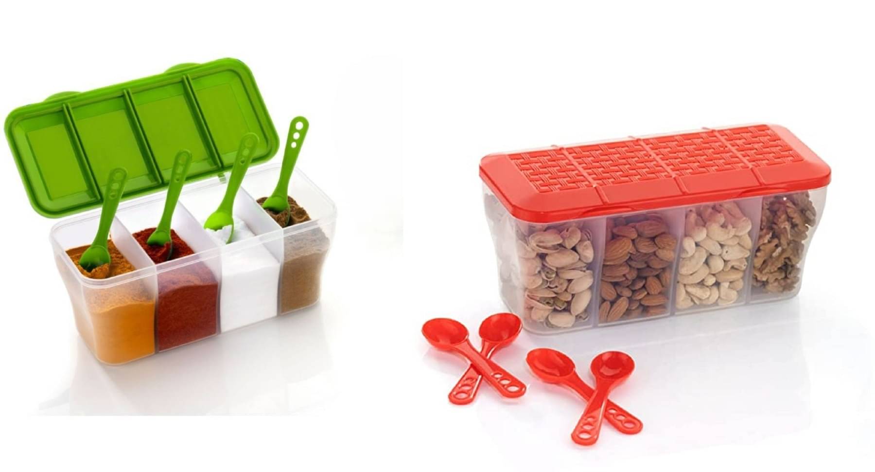 analog kichenware Dal/Masala/Vegetable Plastic Multicolor Dal Container ( Set of 2 ) analog kichenware Dal/Masala/Vegetable Plastic Multicolor Dal Container ( Set of 2 )