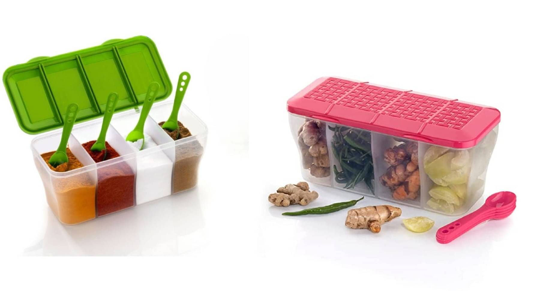 analog kichenware Dal/Masala/Vegetable Plastic Multicolor Pickle Container ( Set of 2 ) analog kichenware Dal/Masala/Vegetable Plastic Multicolor Pickle Container ( Set of 2 )