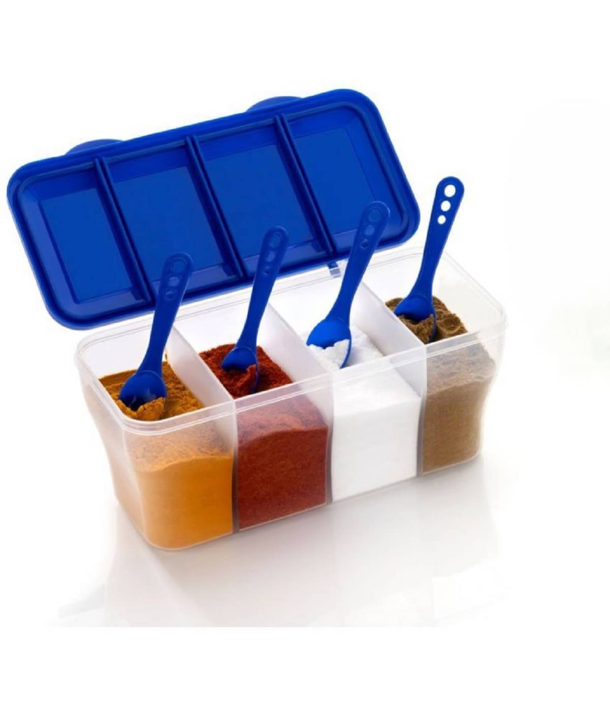 Analog Kitchenware Dal/Masala/Vegetable Plastic Blue Pickle Container ( Set of 1 ) Analog Kitchenware Dal/Masala/Vegetable Plastic Blue Pickle Container ( Set of 1 )