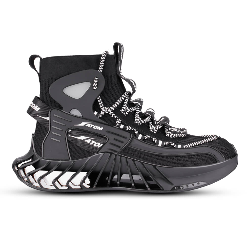 ATOM High Tops Black Men's High Tops Shoes - Casual Shoes | Buy online on ZillyBuy