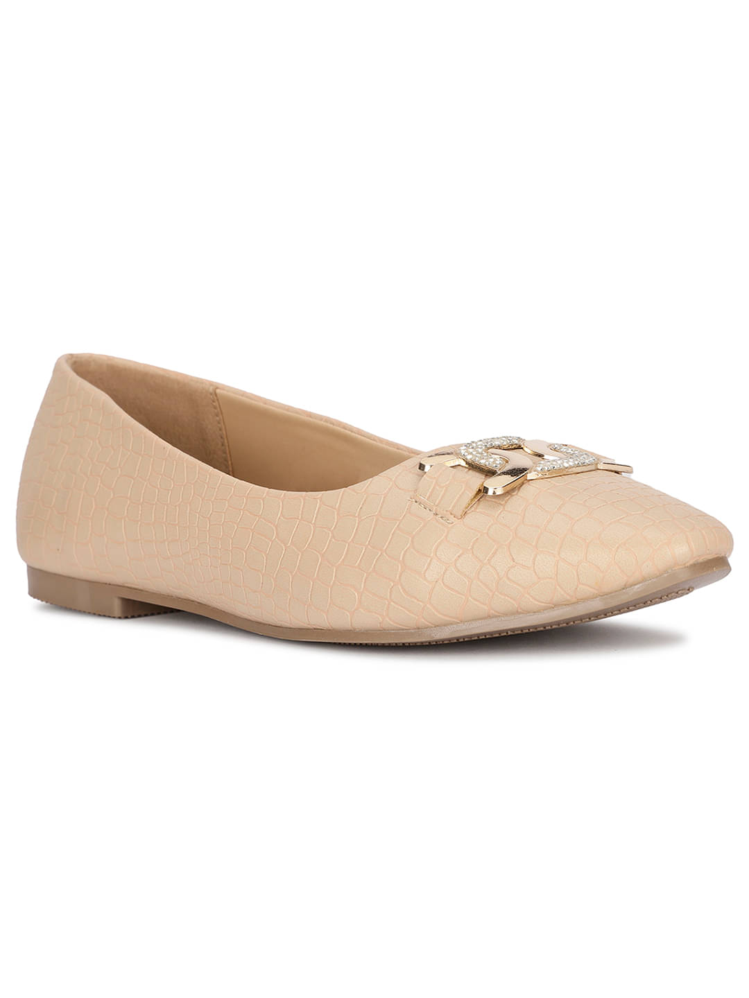     			Bata Beige Women's Casual Ballerinas
