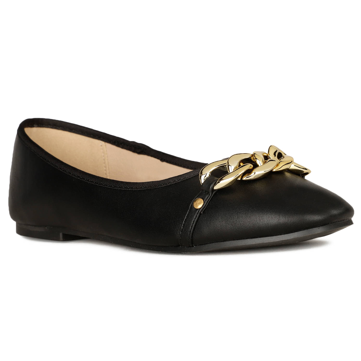     			Bata Black Women's Casual Ballerinas