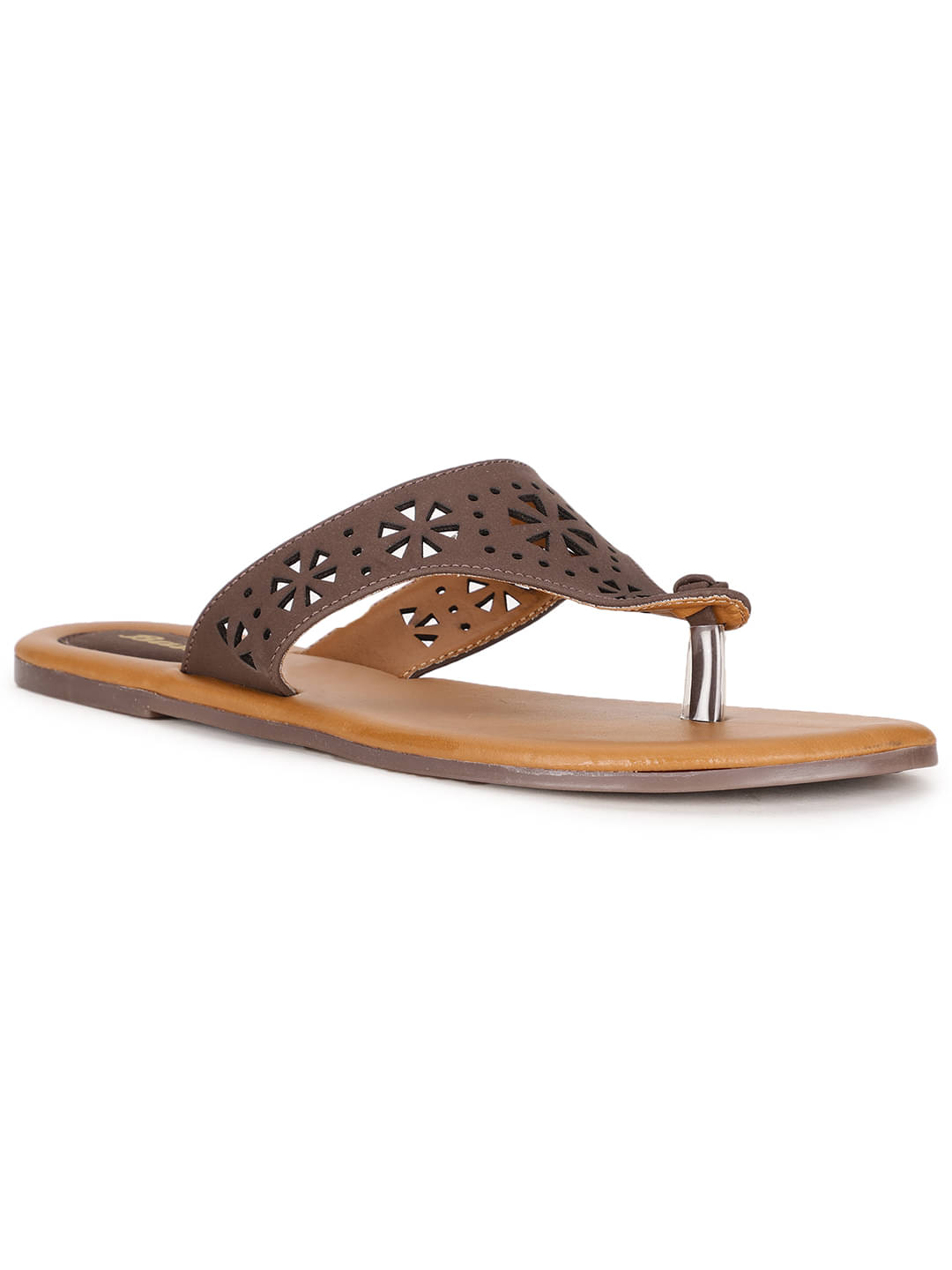     			Bata Brown Women's Flats