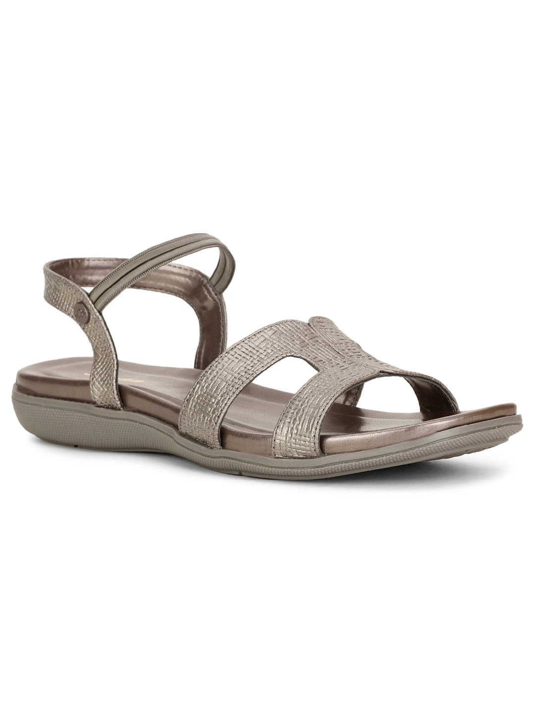     			Bata Dark Grey Women's Flats