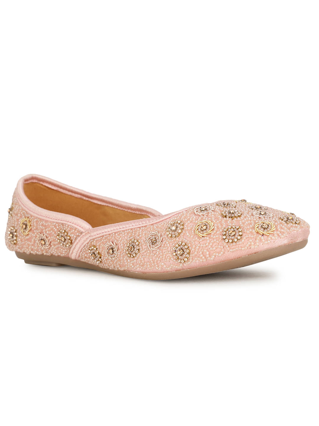    			Bata Pink Women's Ethnic Ballerinas