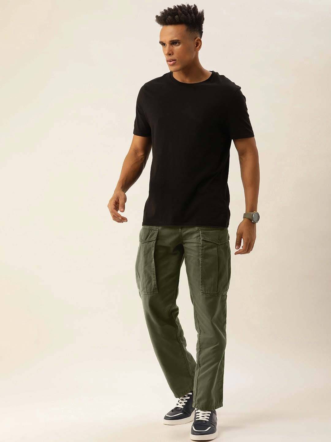     			Bene Kleed Men Relaxed Mid-Rise Plain Pure Cotton Cargos