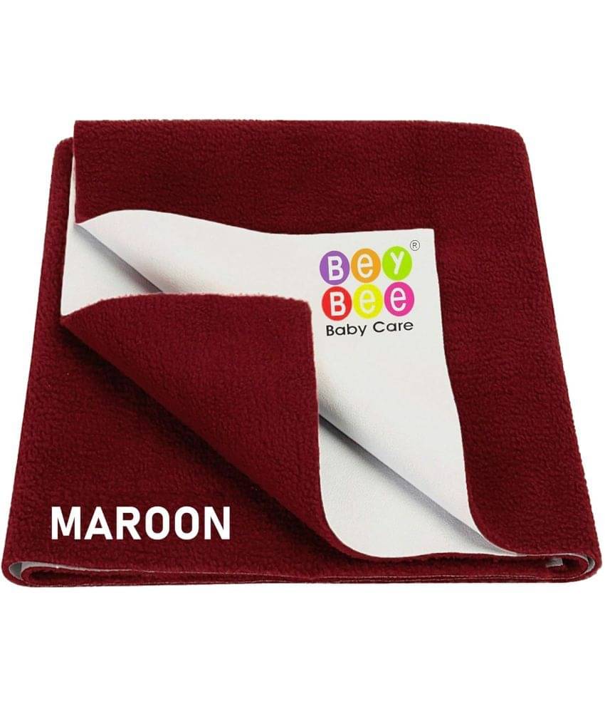     			Beybee Maroon Laminated Bed Protector Sheet ( Pack of 2 )