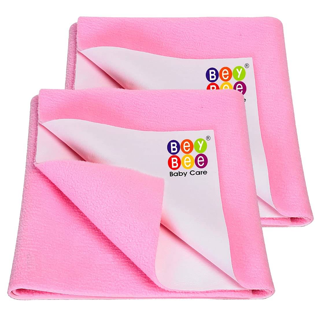     			Beybee Pink Laminated Bed Protector Sheet ( Pack of 2 )