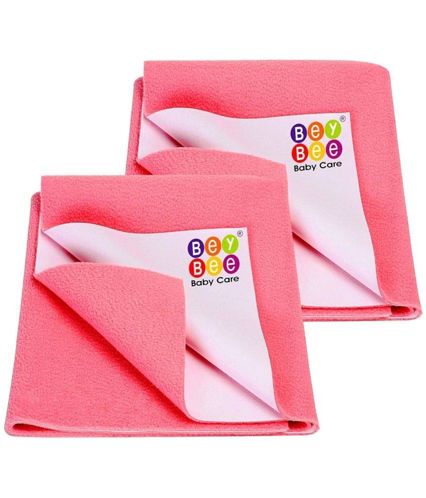     			Beybee Pink Laminated Bed Protector Sheet ( Pack of 2 )
