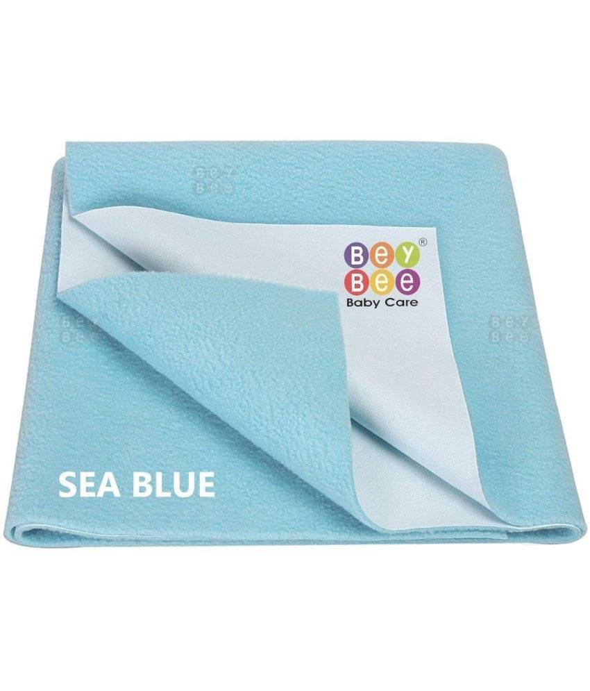    			Beybee Sky Blue Laminated Bed Protector Sheet ( Pack of 2 )