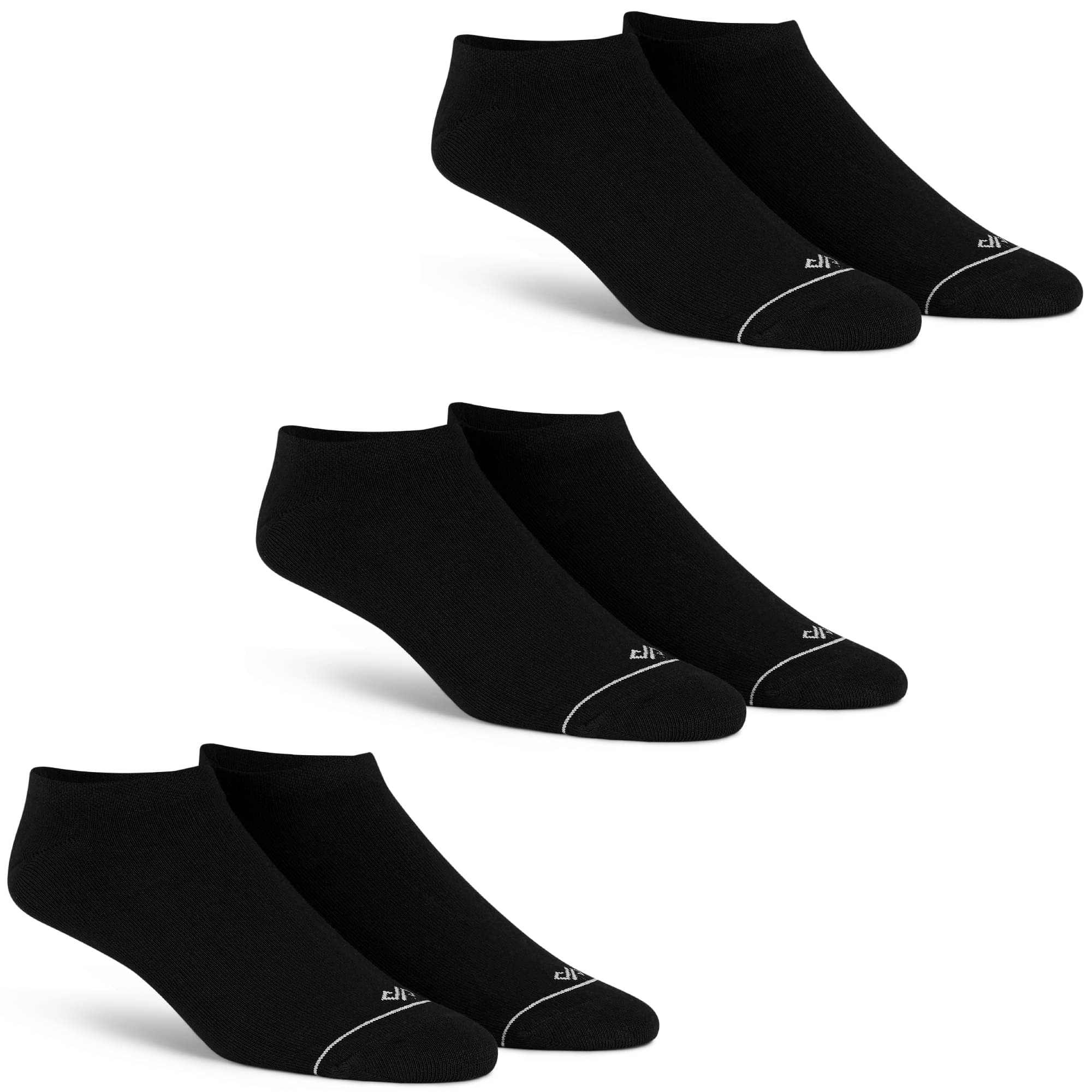     			Dynamocks Cotton Blend Men's Solid Black Low Cut Socks ( Pack of 3 )