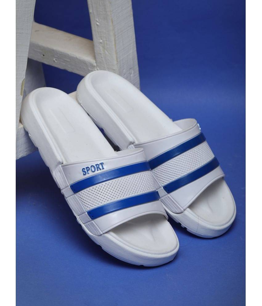     			Fabbmate Blue Men's Slide Flip Flop