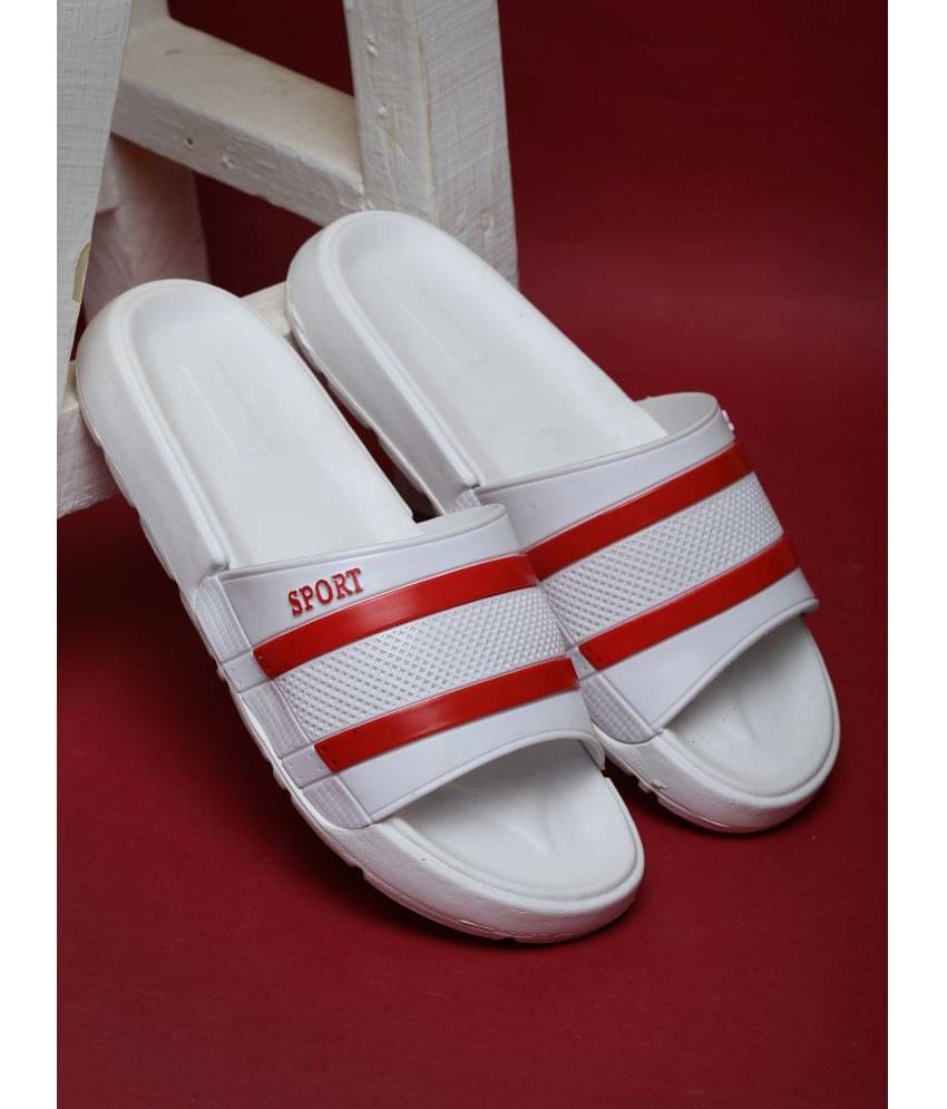     			Fabbmate Red Men's Slide Flip Flop