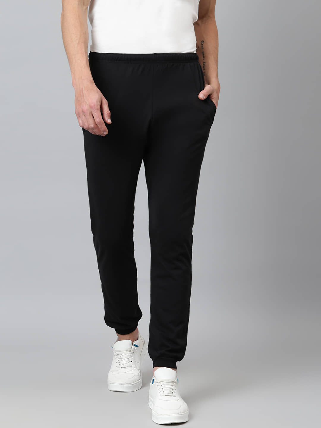 Flamboyant Blue Cotton Men's Trackpants ( Pack of 1 ) - Track Pants | Buy online on ZillyBuy