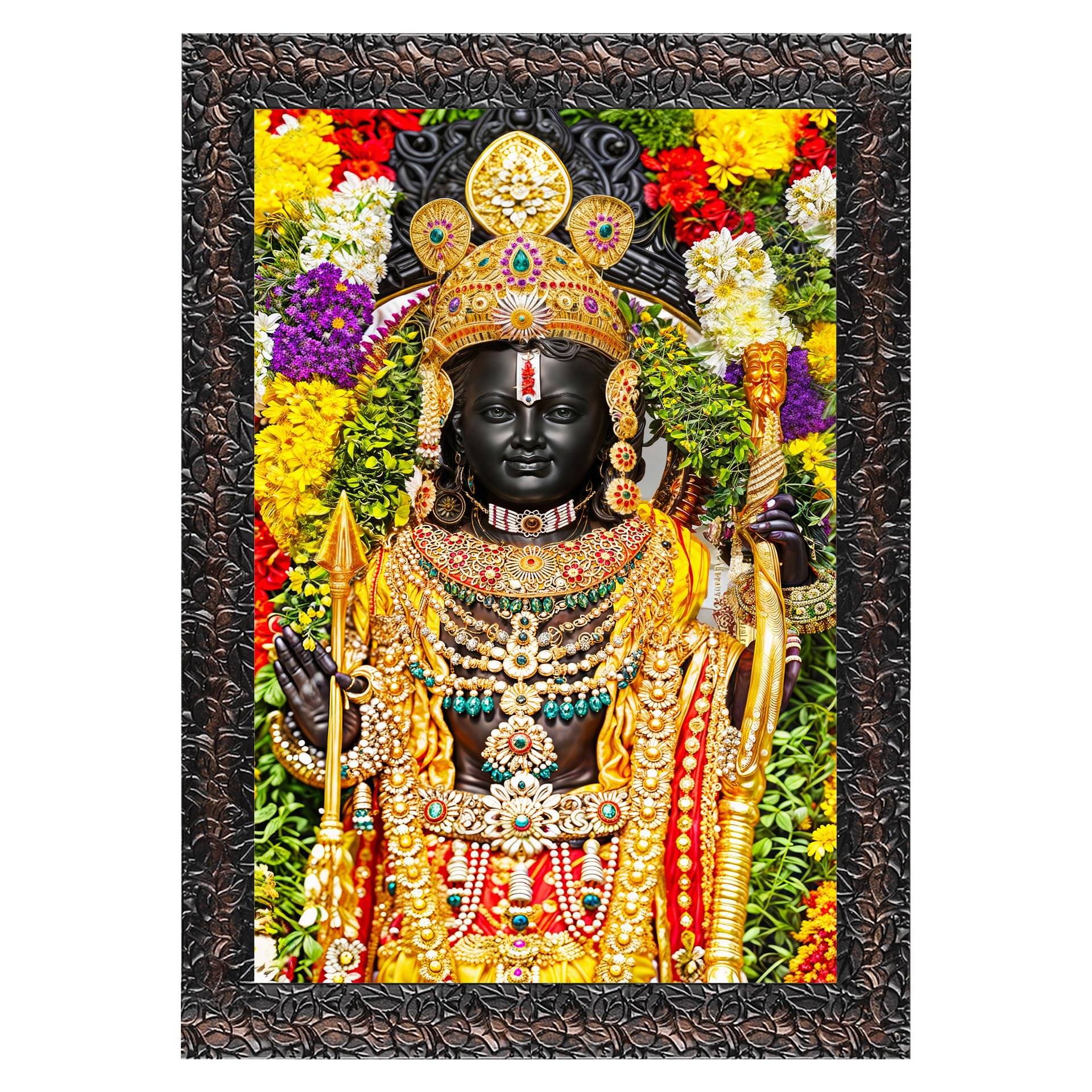     			Indianara Religious Ram Lalla Painting With Frame